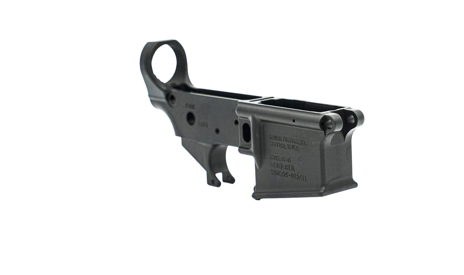 Representative AR-15 style lower receiver